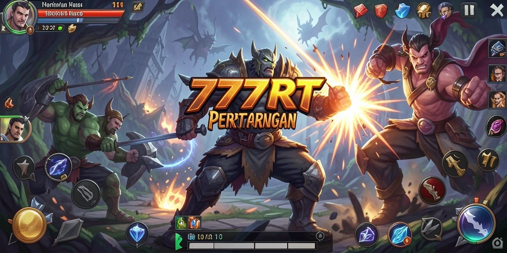 Screenshot gameplay <strong>777RT</strong> yang penuh aksi dan tantangan.