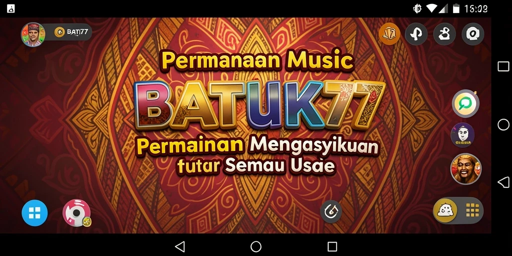 Tampilan gameplay BATIK77 yang menarik dengan berbagai interaksi musik.