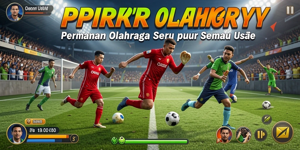 Screenshot gameplay PPRRYY menampilkan aksi olahraga yang mendebarkan.