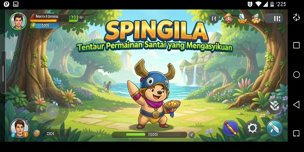Tangkapan layar SPINGILA menampilkan aksi seru dalam gameplay casual.